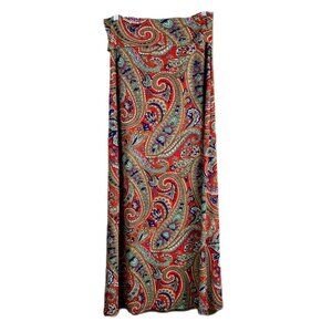 AZULES Paisley Maxi Skirt - M